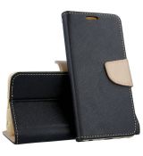 Púzdro knižkové diárové FANCY pre MOTOROLA MOTO E7 POWER/E7i POWER - čierno zlaté