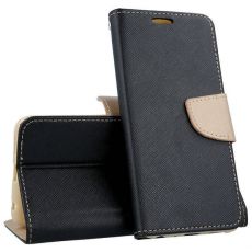 Púzdro knižkové diárové FANCY pre MOTOROLA MOTO E7 POWER/E7i POWER - čierno zlaté