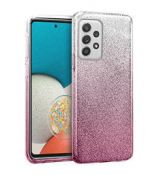 Púzdro SHINING CASE pre SAMSUNG GALAXY A53 5G - strieborno ružové