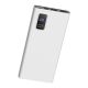 Externá batéria -  Power Bank 10000mAh PD3.0 + QC3.0 LED Display (2xUSB + USB Type C + Micro USB) Platinet Polymer External Battery (45727) - biela