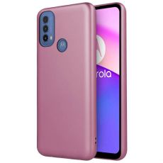 Púzdro SILIKÓNOVÉ METALLIC CASE pre MOTOROLA MOTO E30/E40/E20s - ružové