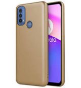 Púzdro SILIKÓNOVÉ METALLIC CASE pre MOTOROLA MOTO E30/E40/E20s - zlaté