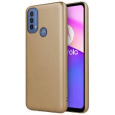 Púzdro SILIKÓNOVÉ METALLIC CASE pre MOTOROLA MOTO E30/E40/E20s - zlaté