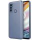 Púzdro SILIKÓNOVÉ METALLIC CASE pre MOTOROLA MOTO G60 - modré