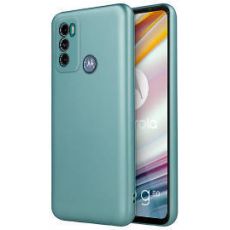 Púzdro SILIKÓNOVÉ METALLIC CASE pre MOTOROLA MOTO G60 - zelené