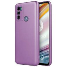 Púzdro SILIKÓNOVÉ METALLIC CASE pre MOTOROLA MOTO G60 - fialové