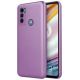 Púzdro SILIKÓNOVÉ METALLIC CASE pre MOTOROLA MOTO G60 - fialové