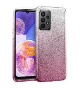 Púzdro SHINING CASE pre SAMSUNG GALAXY A23 5G - strieborno ružové