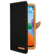 Púzdro knižkové diárové CANVAS BOOK pre XIAOMI REDMi 10C - čierne