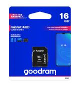 Pamäťová karta GOODRAM MICRO SDHC 16GB s adaptérom