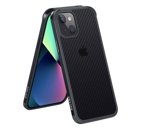 Púzdro (Zadný kryt) SULADA CARBON FIBER CASE pre APLLE iPHONE 13 - čierne