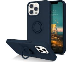 Púzdro SILICONE RING CASE pre APPLE iPHONE 13 PRO (6,1") - modré