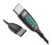 Kábel BlitzWolf BW-TC23, USB C na USB C s displejom 100W - čierny