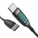 Kábel BlitzWolf BW-TC23, USB C na USB C s displejom 100W - čierny
