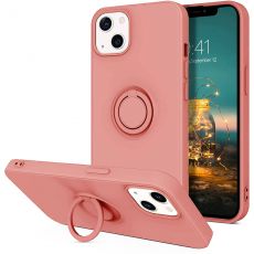 Púzdro SILICONE RING CASE  pre APPLE iPHONE 13 (6,1") - ružové