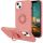 Púzdro SILICONE RING CASE  pre APPLE iPHONE 13 (6,1") - ružové