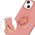 Púzdro SILICONE RING CASE  pre APPLE iPHONE 13 (6,1") - ružové