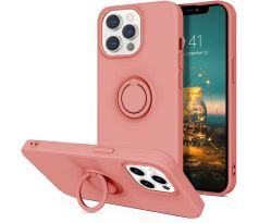 Púzdro SILICONE RING CASE pre APPLE iPHONE 13 PRO (6,1") - ružové