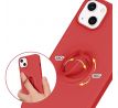 Púzdro SILICONE RING CASE  pre APPLE iPHONE 13 PRO (6,1") - červené