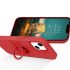Púzdro SILICONE RING CASE  pre APPLE iPHONE 13 PRO (6,1") - červené