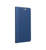 Púzdro knižkové LUNA BOOK CARBON  pre APPLE IPHONE 13 (6,1")  - modré