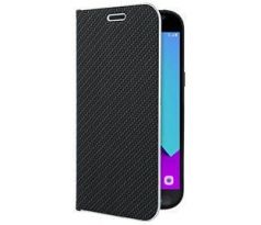 Púzdro knižkové LUNA BOOK CARBON pre SAMSUNG GALAXY XCOVER 4/4s (G390F) - čierne