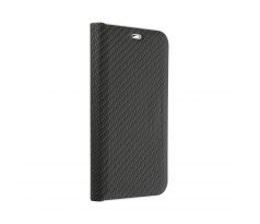 Púzdro knižkové LUNA BOOK CARBON pre XIAOMI REDMi 12C - čierne