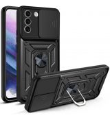 Púzdro NEXERI CAMSHIELD Pro CASE pre SAMSUNG GALAXY S21 FE - čierne