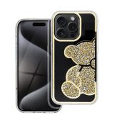 Púzdro s medvedíkom pre IPHONE 14 Pro - zlaté