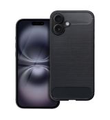 Púzdro Carbon pre iPhone 16 PLUS - čierne