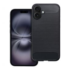 Púzdro Carbon pre iPhone 16 PLUS - čierne