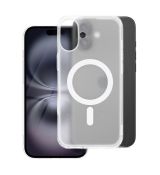 FROST MAG COVER puzdro kompatibilné s MagSafe pre IPHONE 15 Plus - priehľadné matné