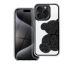 Púzdro s medvedíkom pre IPHONE 16 Plus - strieborné
