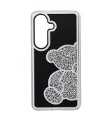 Púzdro s medvedíkom pre IPHONE 16 Plus - čierne
