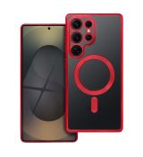 Púzdro Electro Mag Cover kompatibilné s MagSafe pre Samsung Galaxy S25 - červené