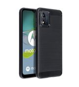 Púzdro CARBON CASE pre Motorola Moto E13 - čierne