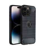 Púzdro CARBON CASE pre Iphone 14 Pro Max - čierne