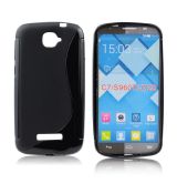 Silikónové Púzdro S-line - ALC One Touch C7 (7041D) - čierne