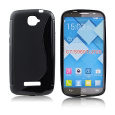 Silikónové Púzdro S-line - ALC One Touch C7 (7041D) - čierne