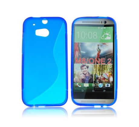 Púzdro silikónové  S-line pre  HTC One (M8) - modré(sky)