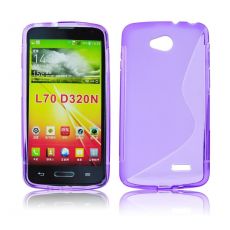 Púzdro SILIKÓNOVÉ S-LINE pre LG L70/L65 (D320) - fialový