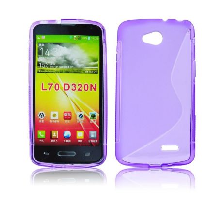 Púzdro SILIKÓNOVÉ S-LINE pre LG L70/L65 (D320) - fialový