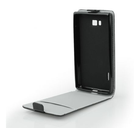 Púzdro Slim Flip Flexi - Alcatel One Touch  M'Pop (OT5020D) - čierne