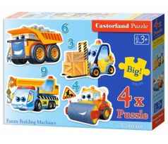 Puzzle 4x Funny Building - Castorland