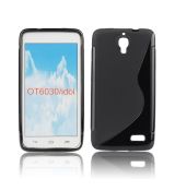Silikónové Púzdro S-line - ALC One Touch Idol Ultra (6033) - čierne