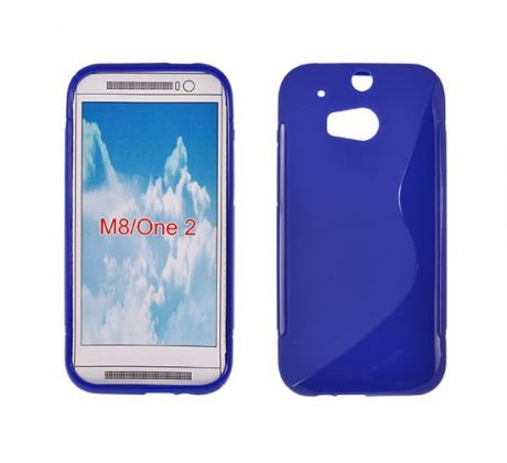 Púzdro silikónové S-Line pre HTC One (M8) - modré