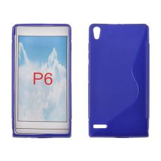 Púzdro silikónové S-line  pre Huawei Ascend P6 - modré