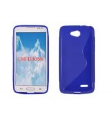 Púzdro SILIKÓNOVÉ S-LINE pre LG L90 (D405)   - modré