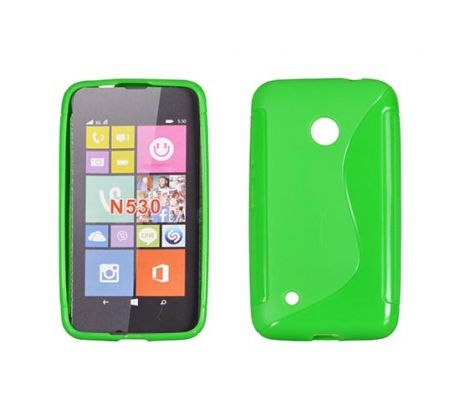 Silikónové púzdro S-LINE pre Nokia Lumia 530  - zelené