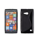 SILIKÓNOVÉ Púzdro S-LINE pre NOKIA LUMIA 730/735 - čierne
